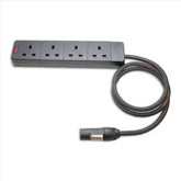 Neutrik PowerCON True1 NAC3MX-W-TOP to 4 Gang 13A 1.5mm HO7RN-F Rubber Cable 1M